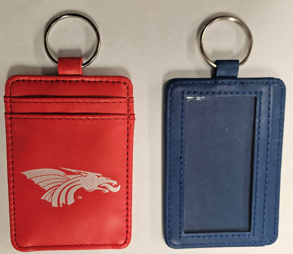 Dragon's Deluxe ID Holder, Red and Blue