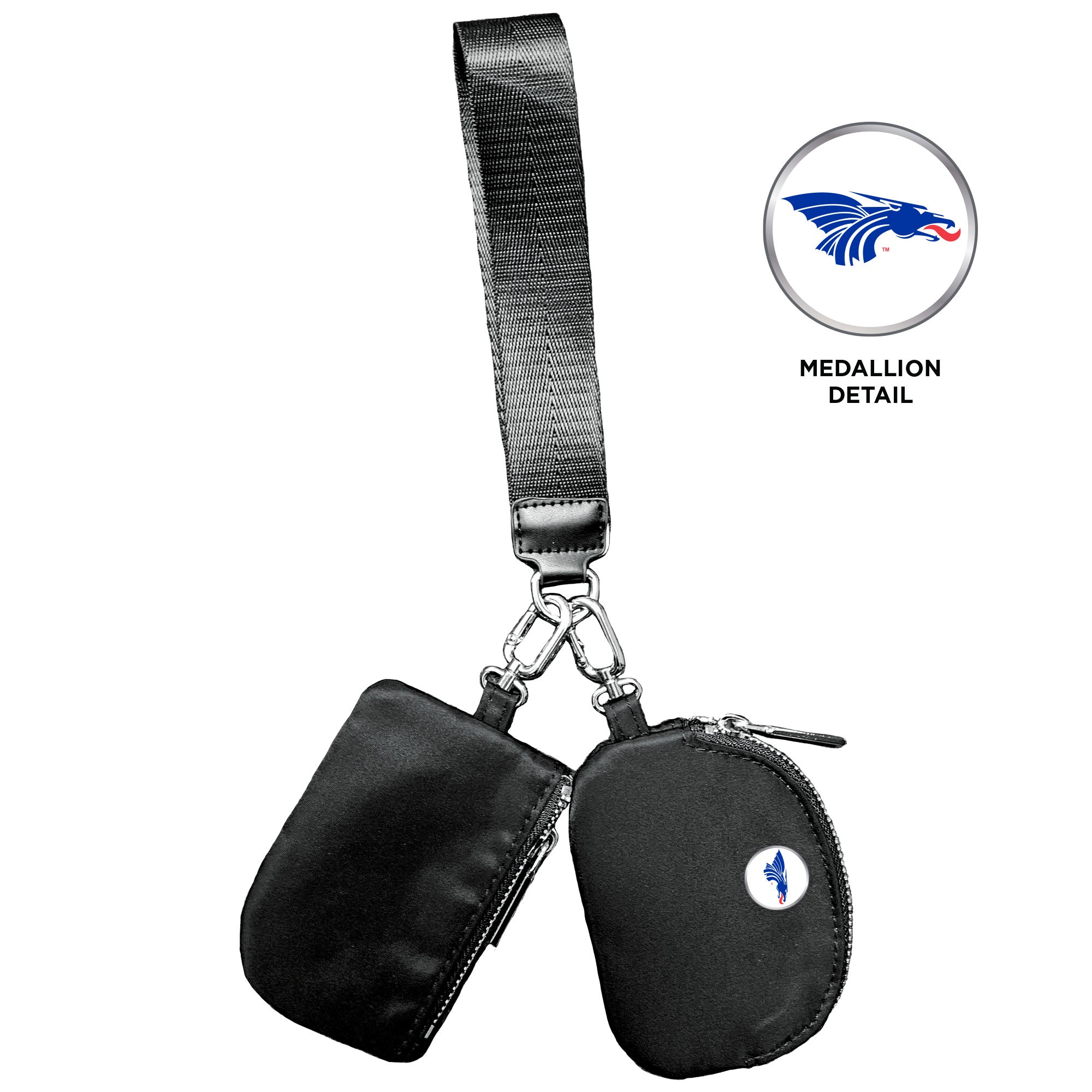 Oversized Key Strap w/ Dual Coin Purses