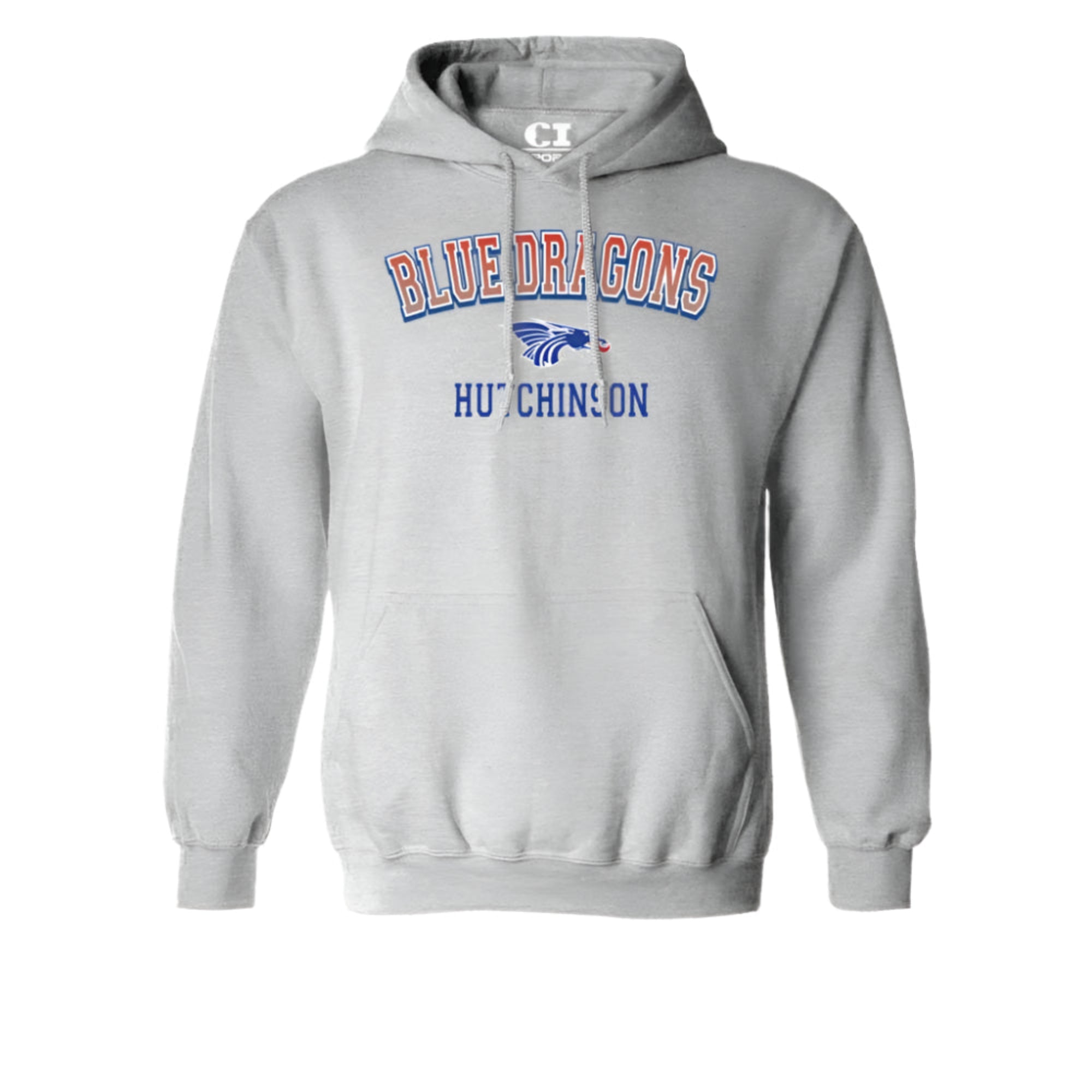 Power Dragon CI Sport Pullover Hoodie- Heathered Gray