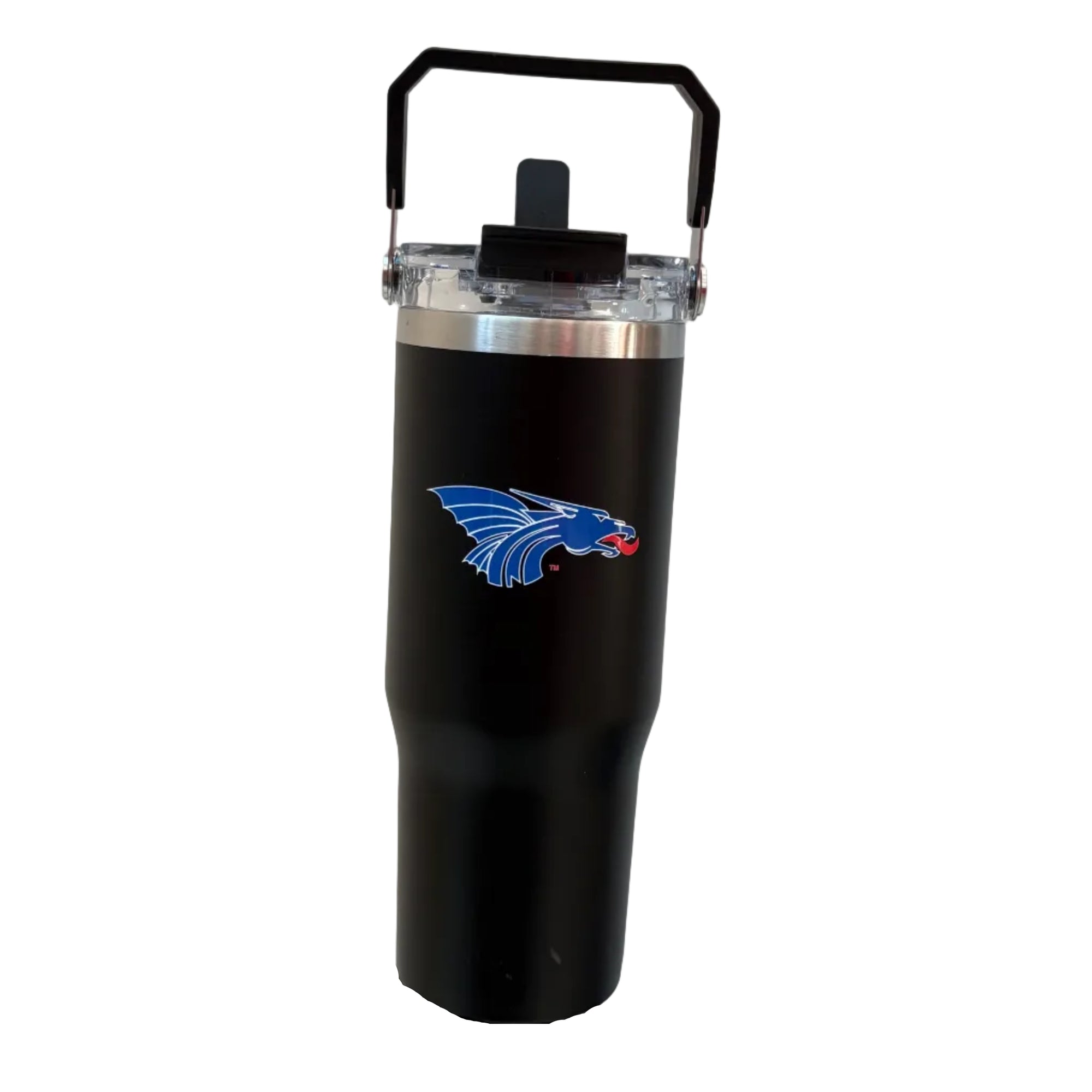 Power Dragon 32oz Bucket Handle Tumbler- Black