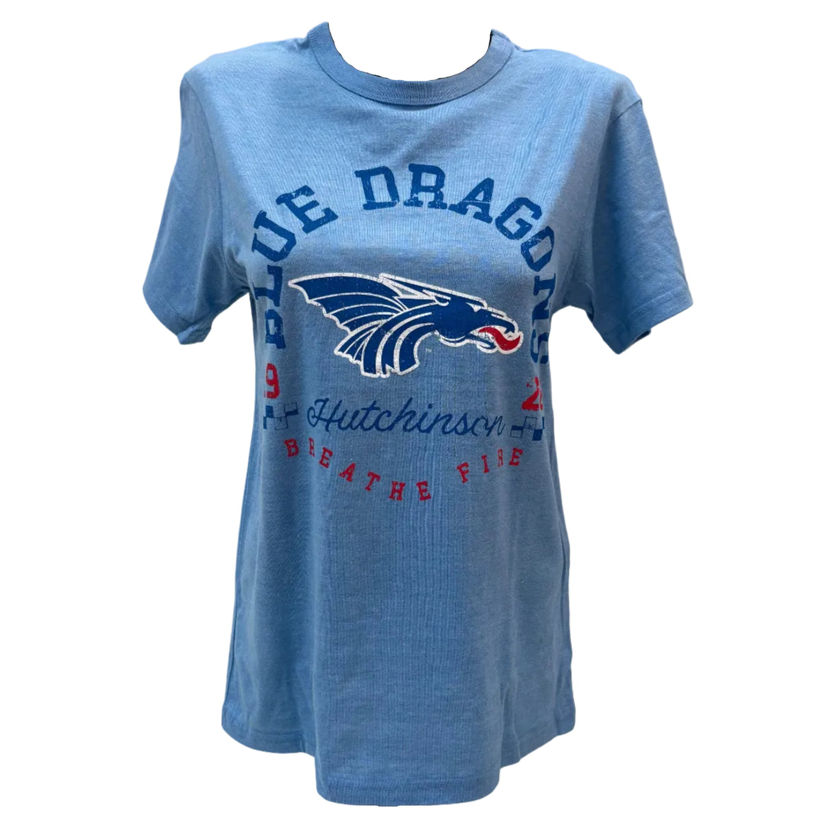 Power Dragon Lightweight Heathered Tee- Blue