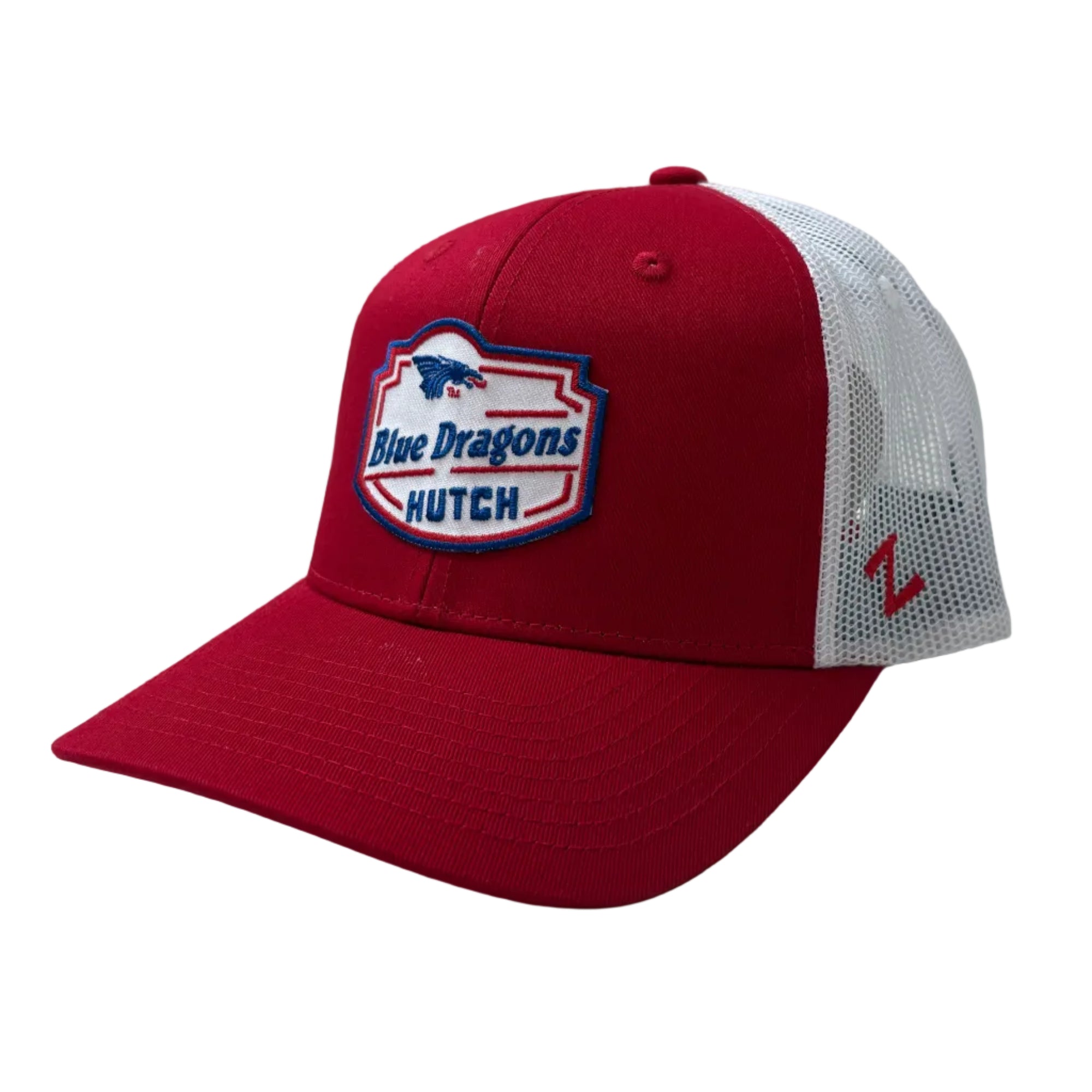 Power Dragon Structured Trucker Hat- Red