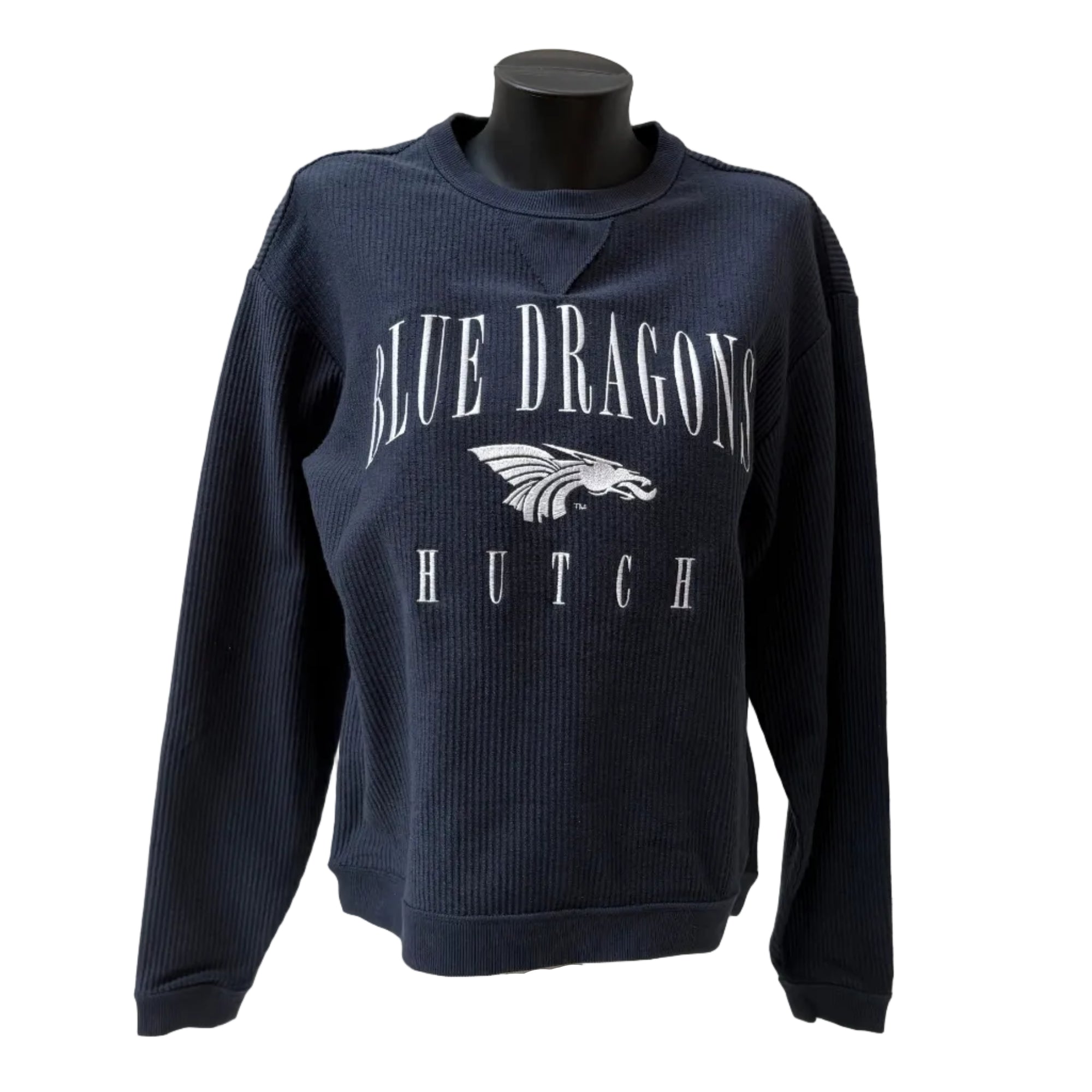 Power Dragon Women's Ribbed Long Sleeve- Navy