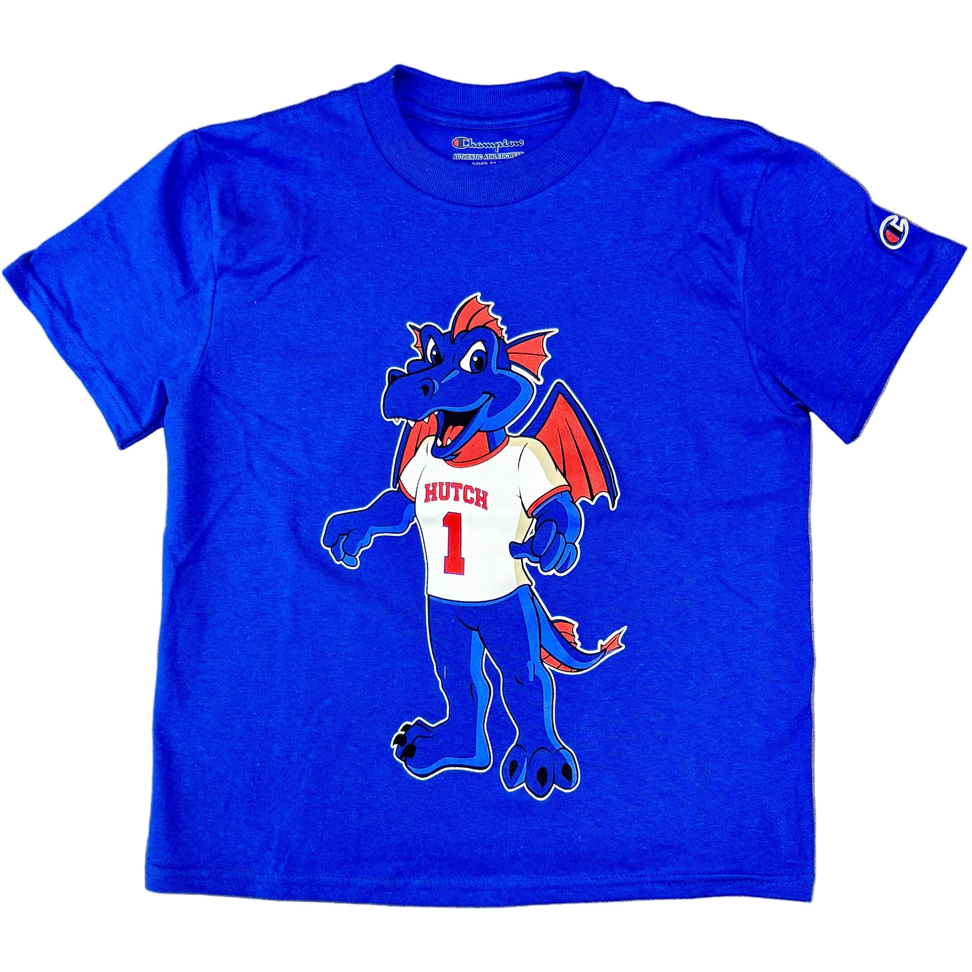 Youth Duke Mascot Tee- Royal Blue