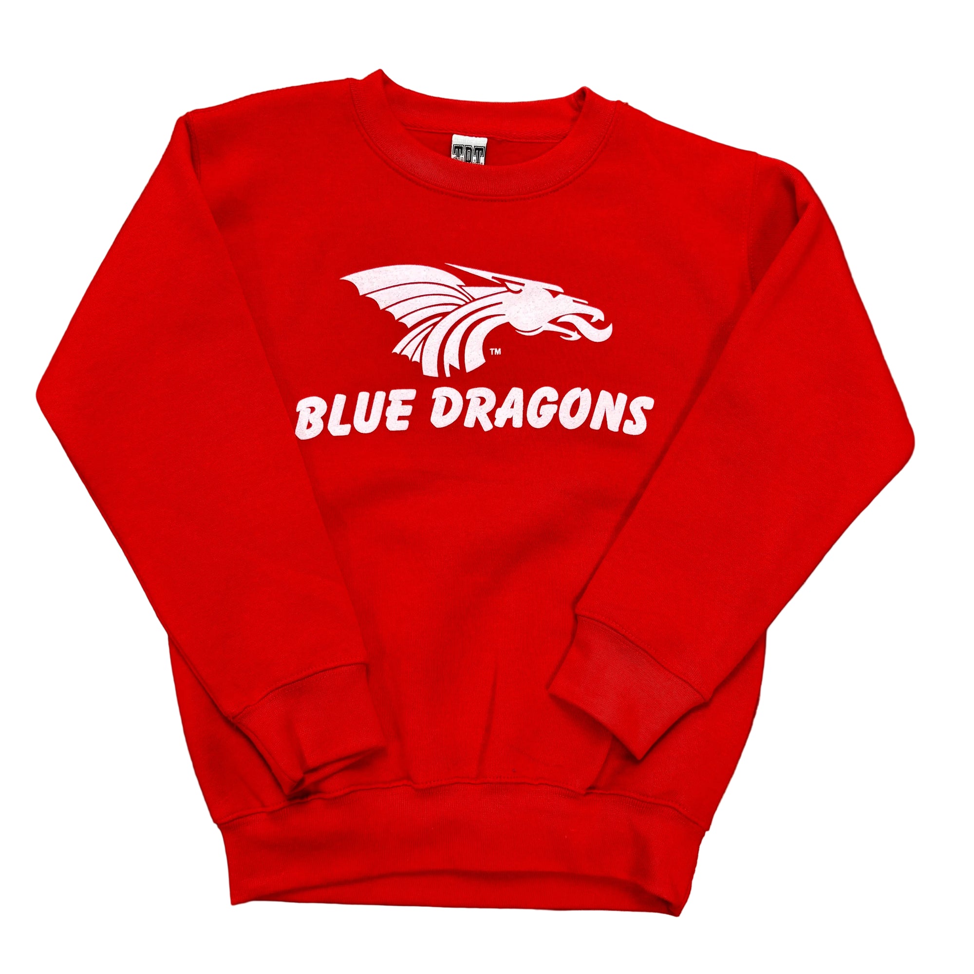 Children's Power Dragon Crewneck Sweatshirt- Red