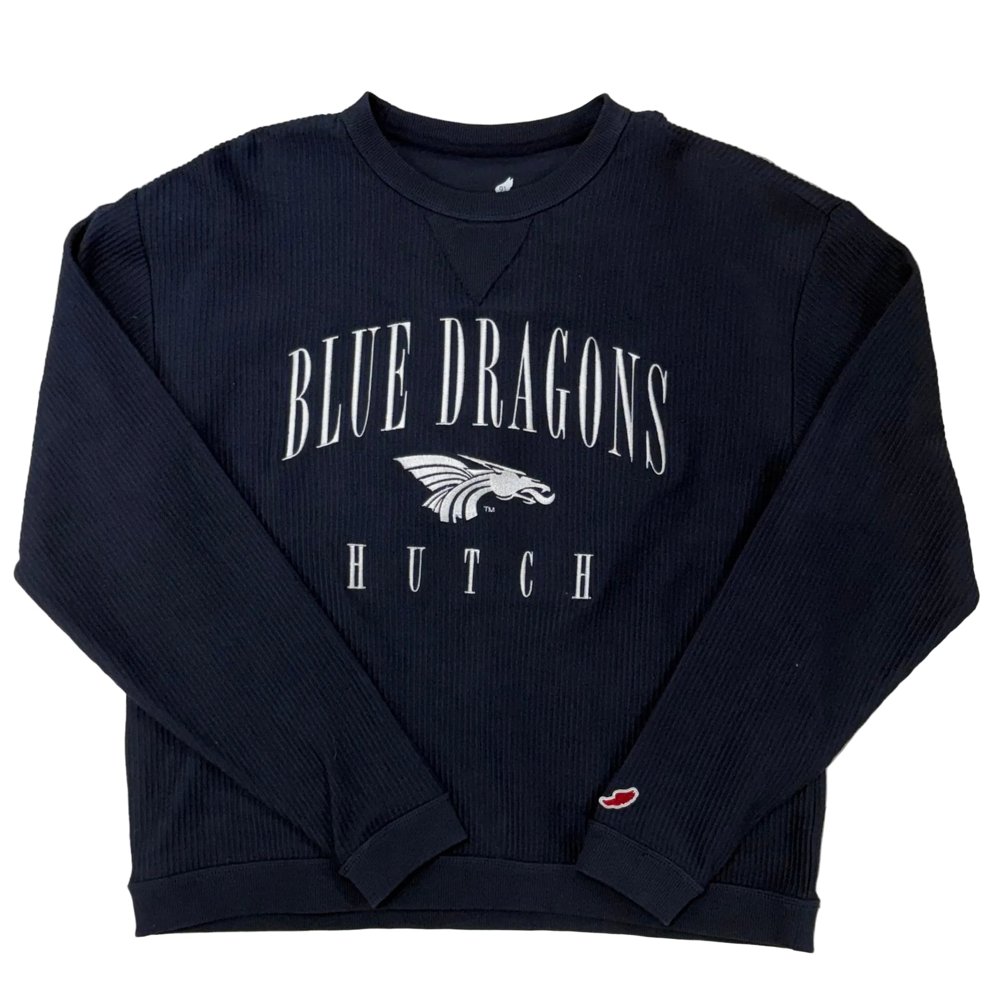 Power Dragon Women's Ribbed Long Sleeve- Navy