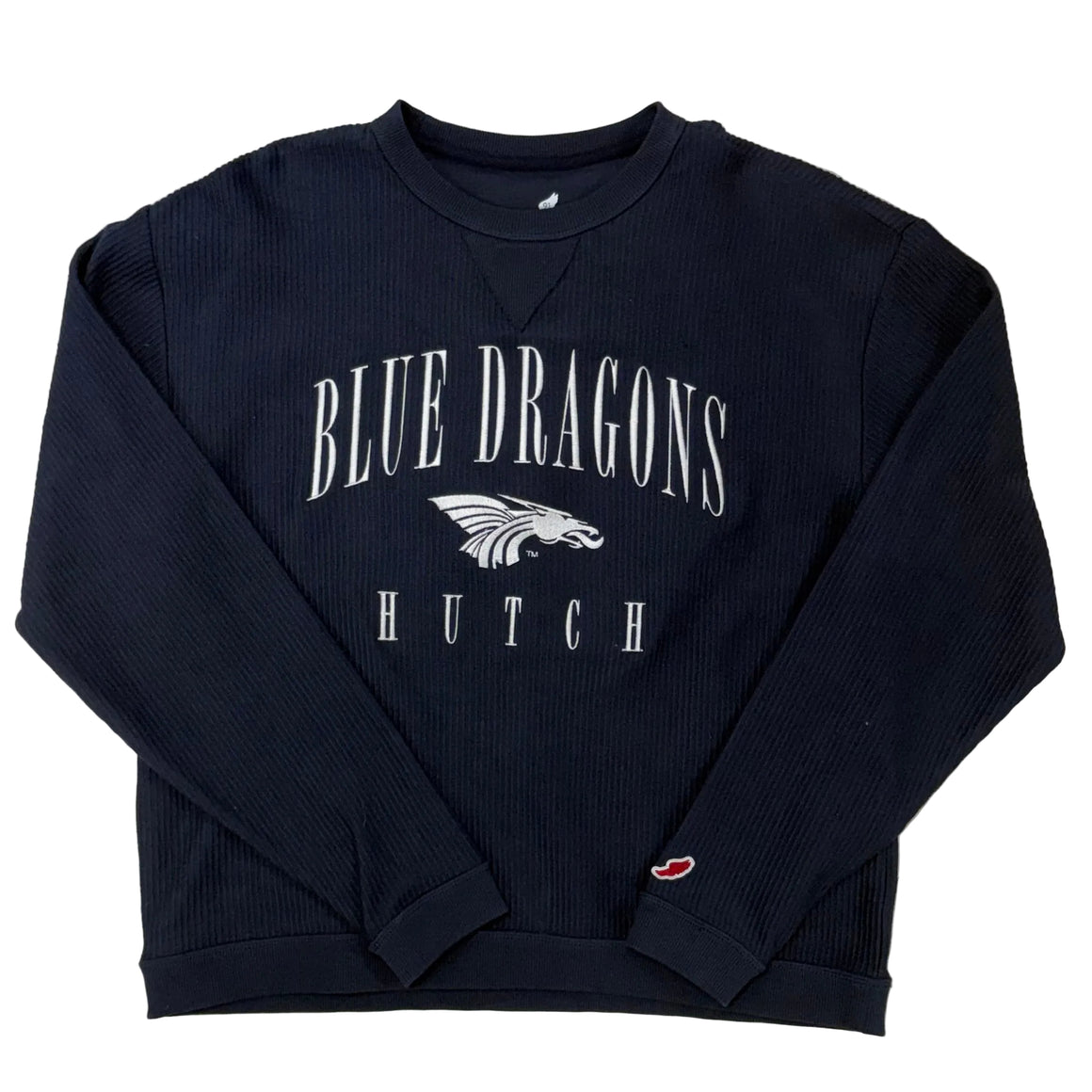 Power Dragon Women's Ribbed Long Sleeve- Navy