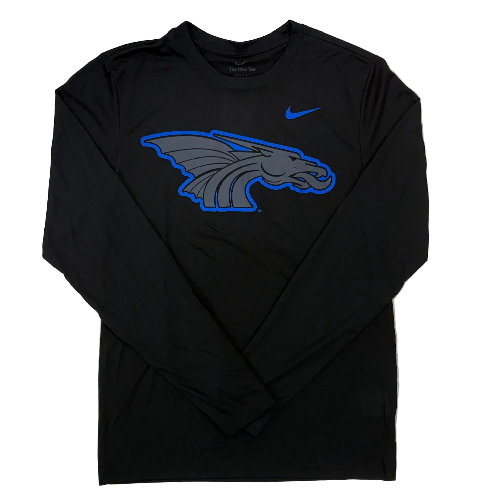 Power Dragon Nike Drifit Long Sleeve- Blue Outline
