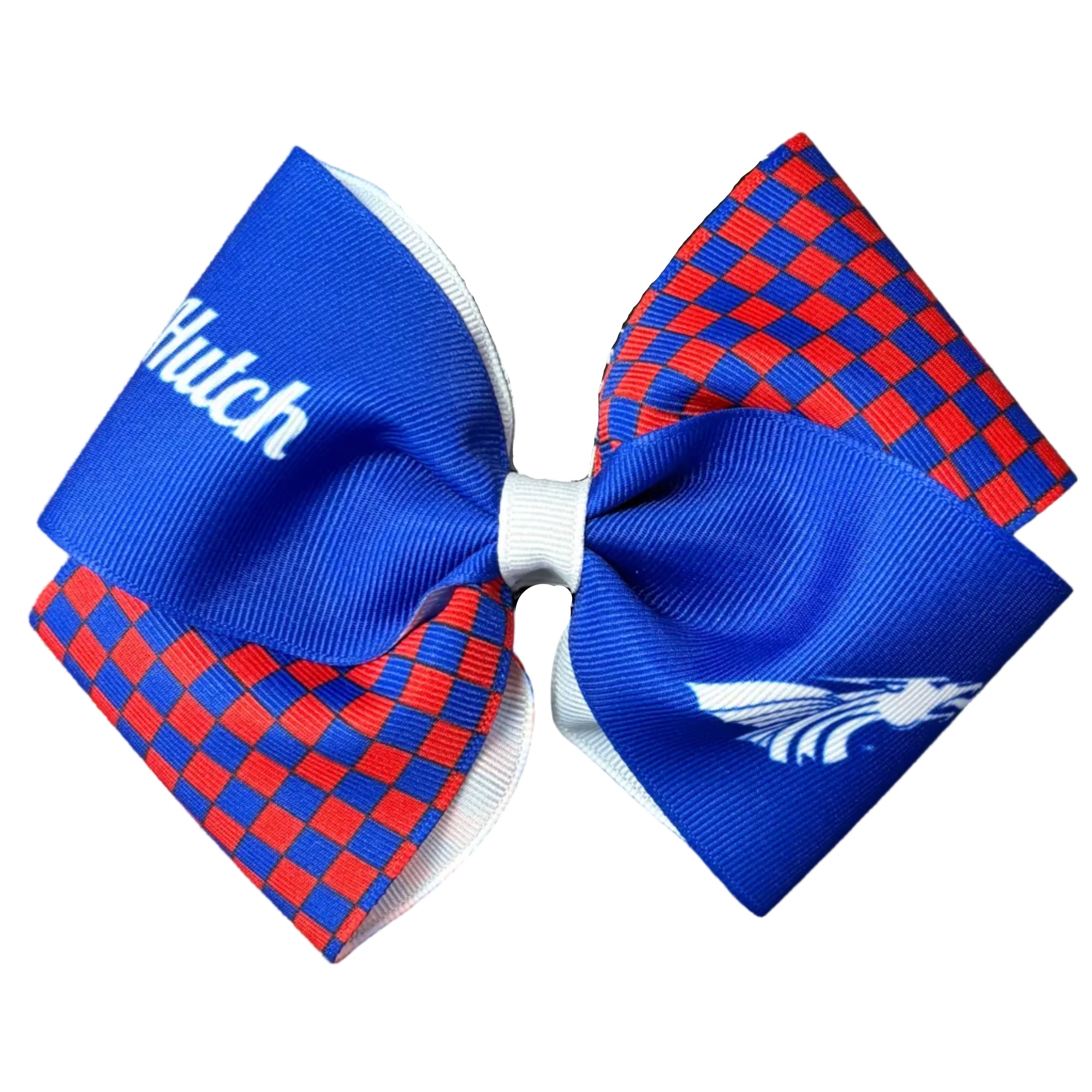 Power Dragon Girls Checkered Bow with Clip