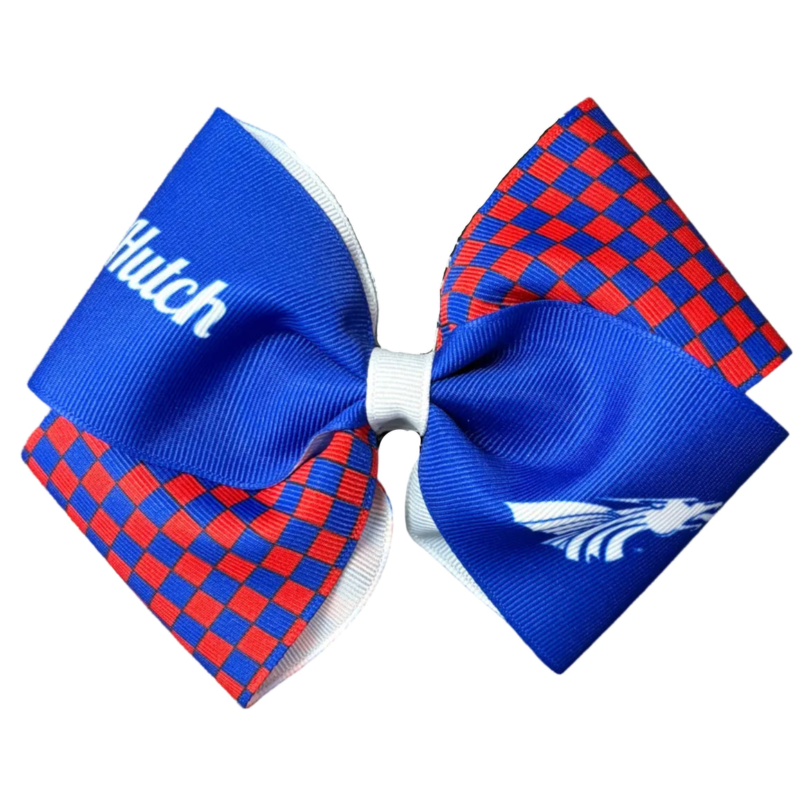 Power Dragon Girls Checkered Bow with Clip