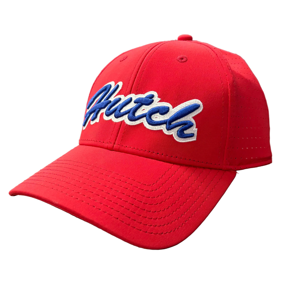 The Game Moisture-Wicking Hutch Script Hat- Red