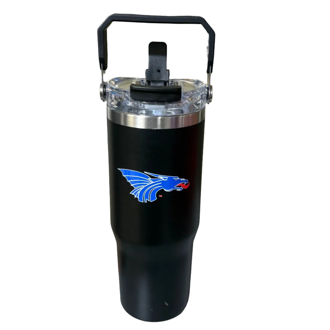 Power Dragon 32oz Bucket Handle Tumbler- Black