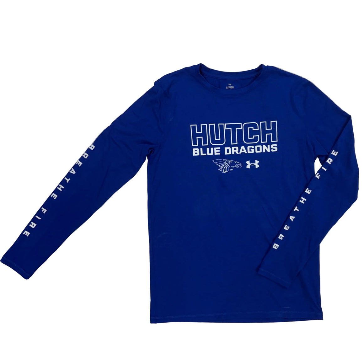 Under Armour Tech Stretch Power Dragon Long Sleeve Shirt- Blue OR Red