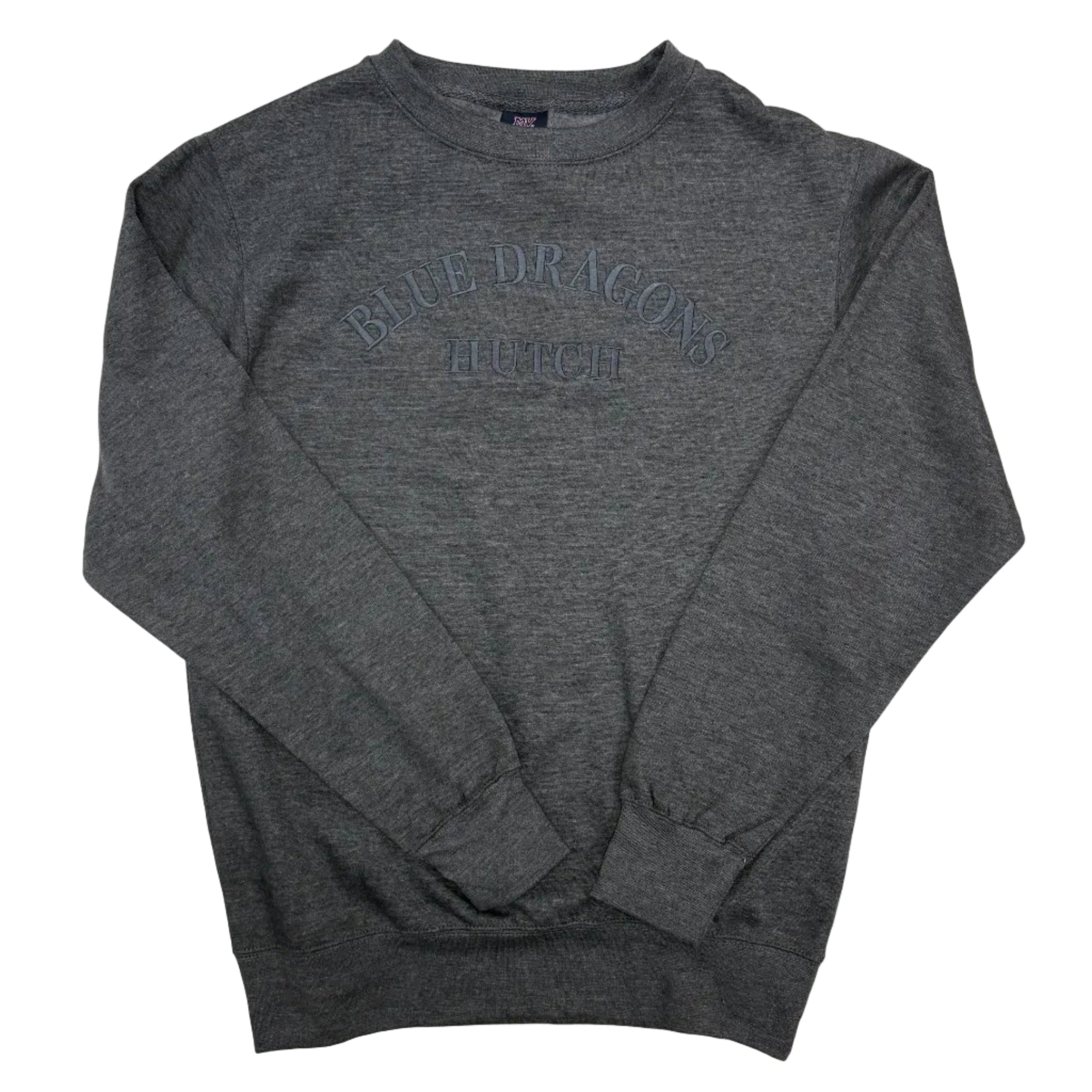 Embroidered Lightweight Crew- Charcoal Gray or Sky Blue