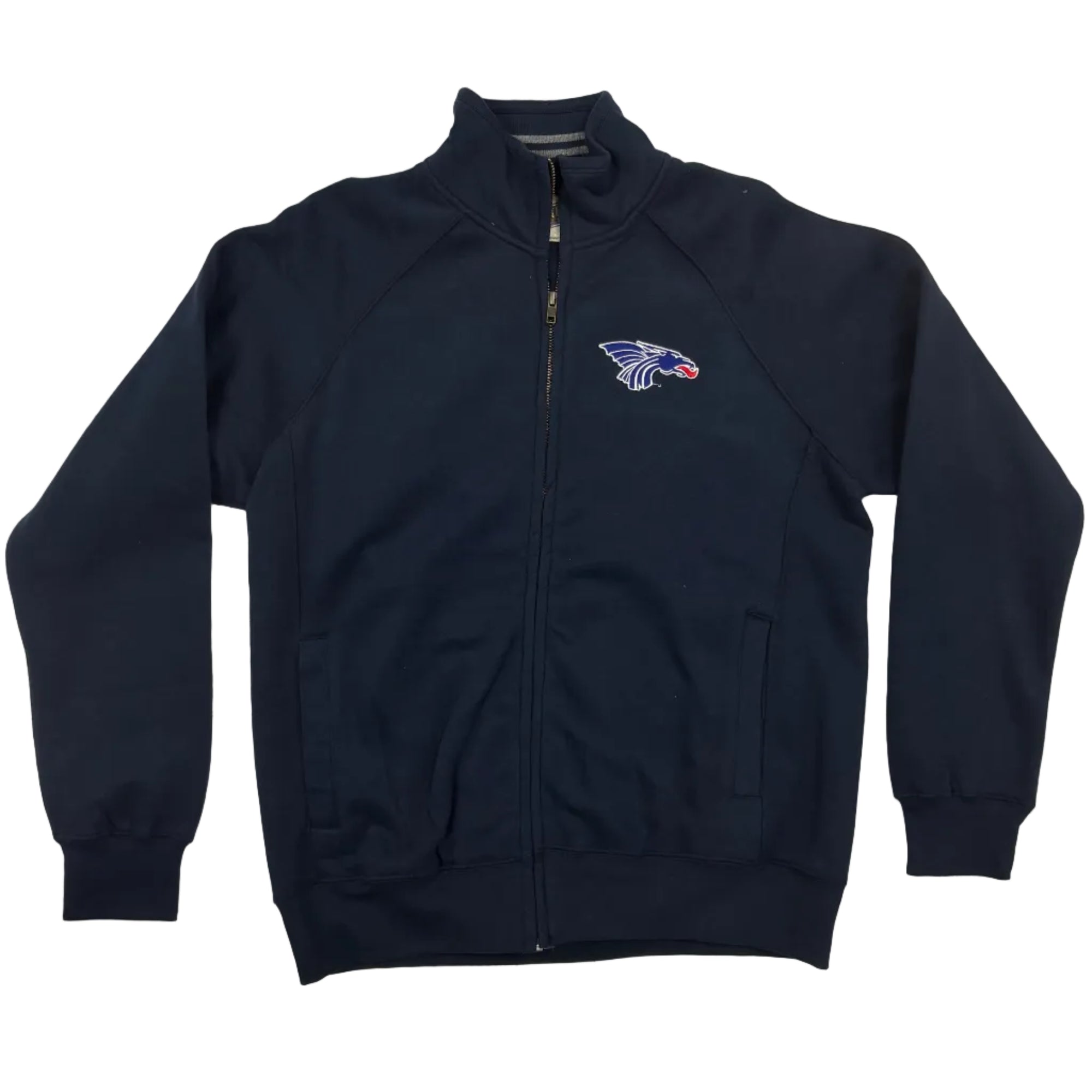 Power Dragon Collared Full Zip Jacket- Navy