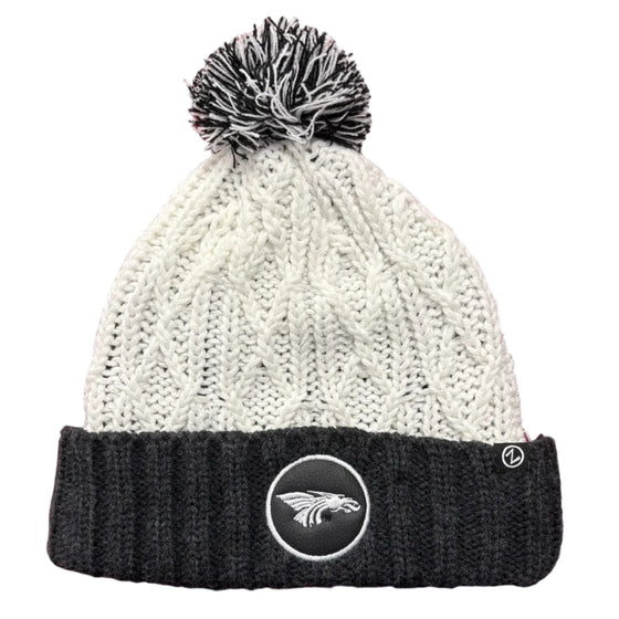 Power Dragon Knitted Hat with Patch and Pom