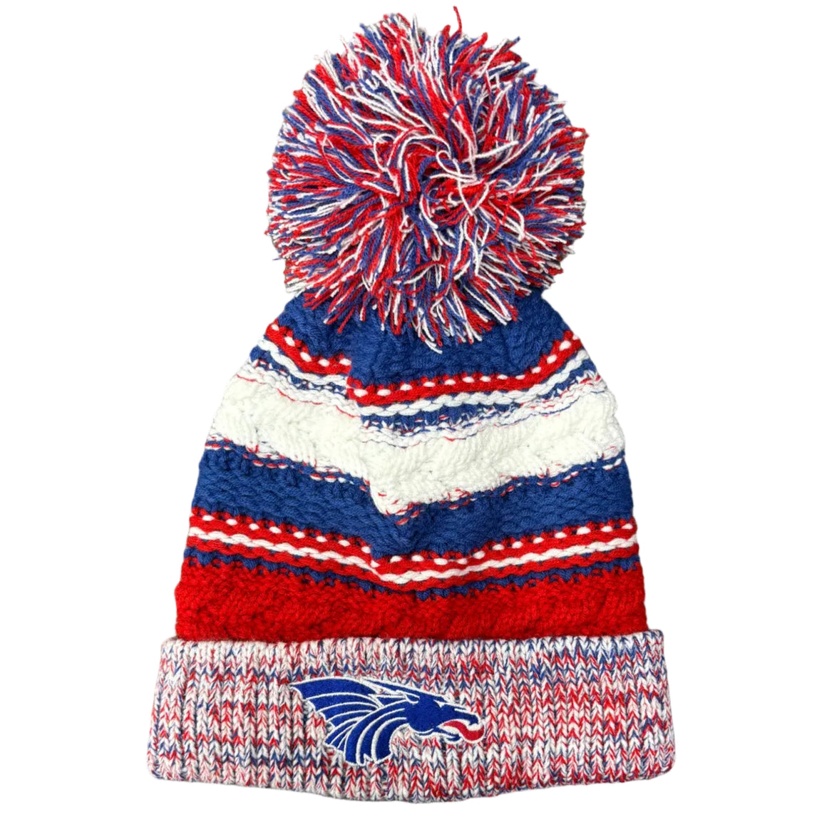 Blue Dragon Multi-Color Beanie with Pom