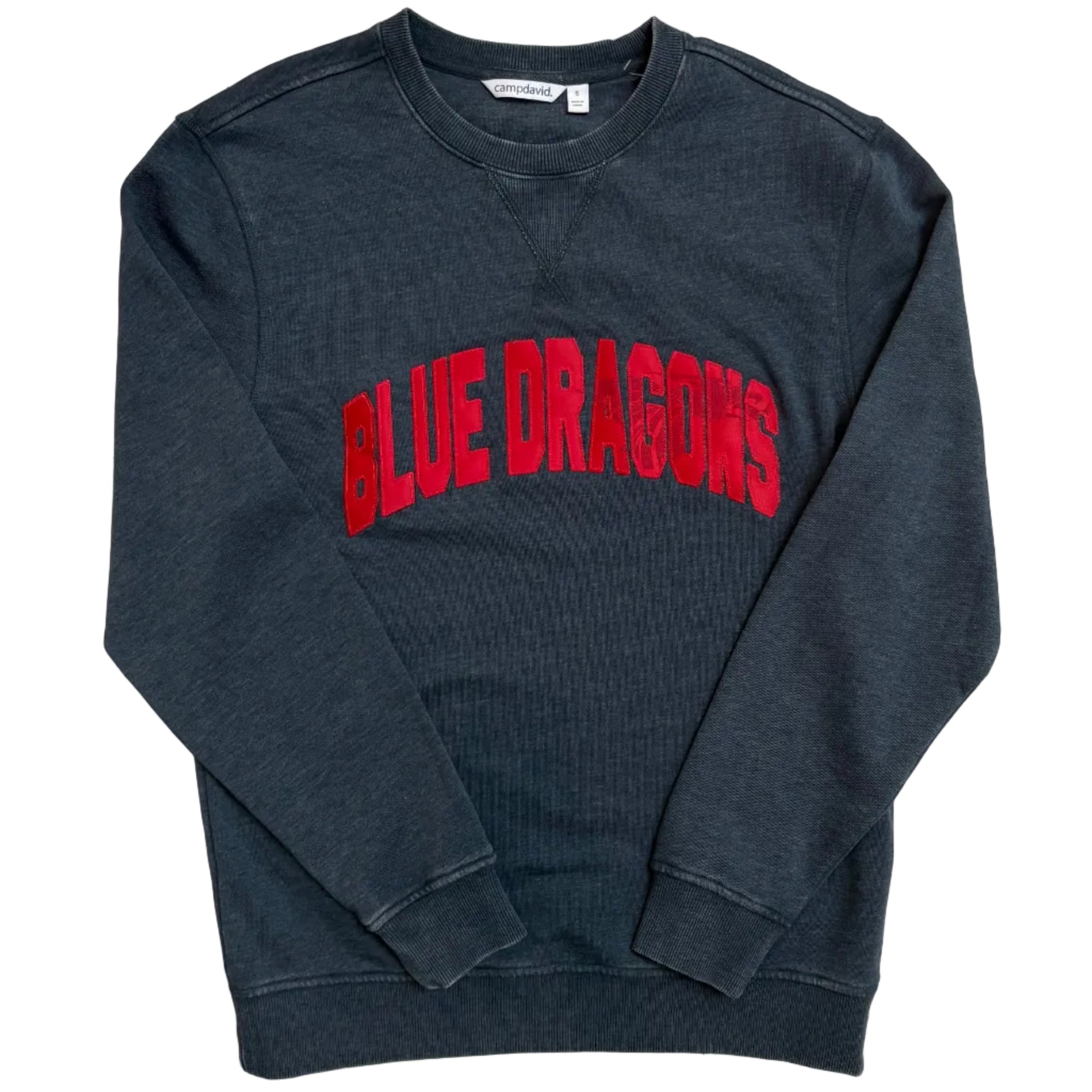 Power Dragon Shadow Crew- Washed Red or Navy Gray