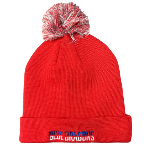 Red Stocking Cap with Pom