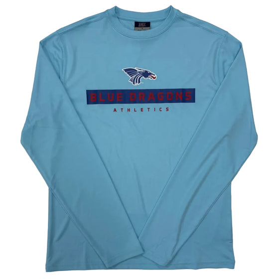 Drifit Long Sleeve Athletics Shirt- Ocean Blue