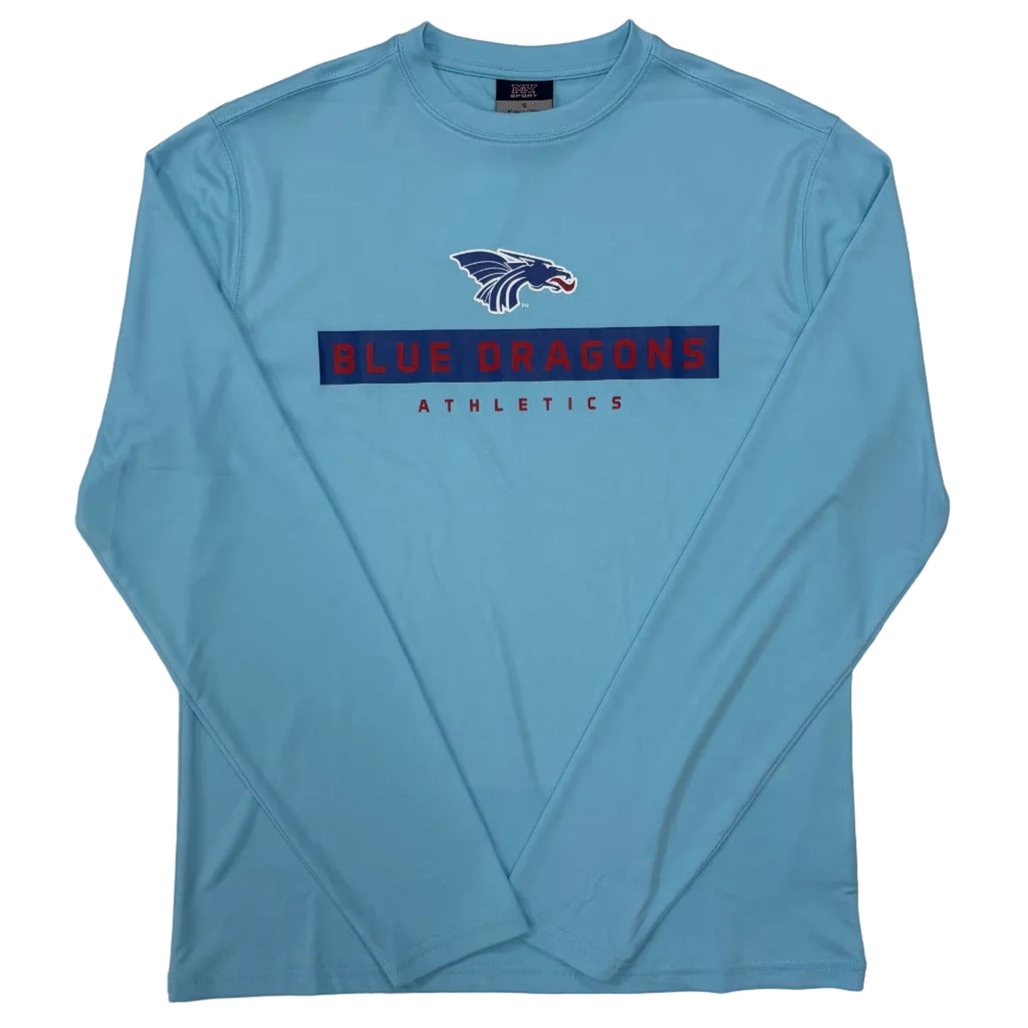 Drifit Long Sleeve Athletics Shirt- Ocean Blue