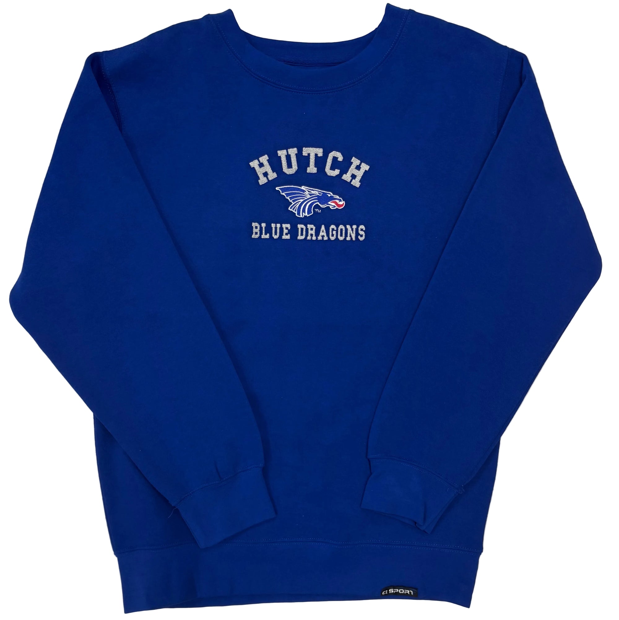 Power Dragon-  CI Sport Embroidered Crewneck— Royal Blue