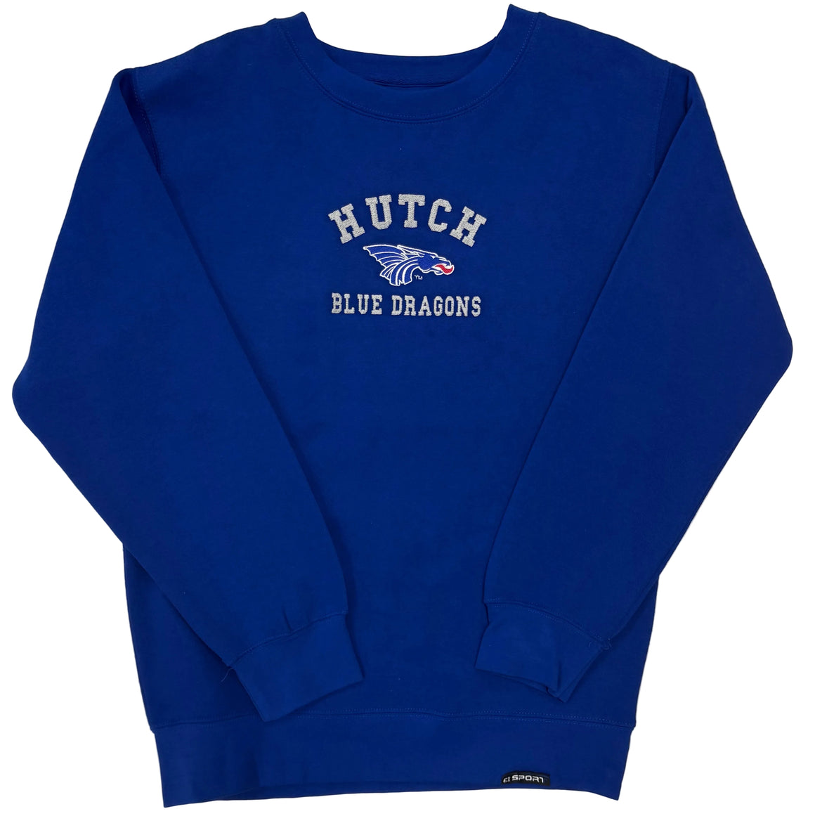 Power Dragon-  CI Sport Embroidered Crewneck— Royal Blue
