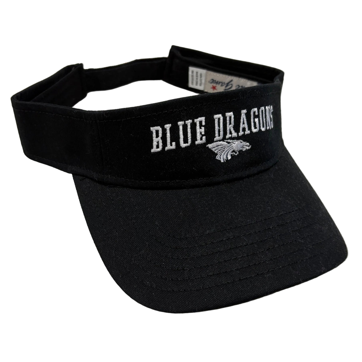 Power Dragon Embroidered Visor Hat- Black