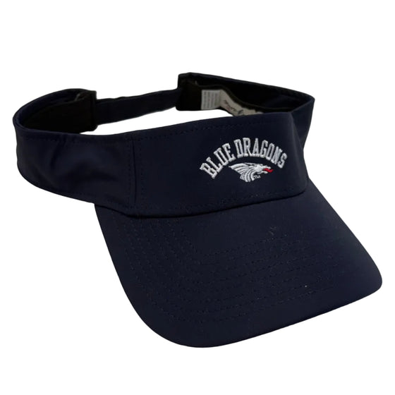 Power Dragon Embroidered Visor Hat- Navy